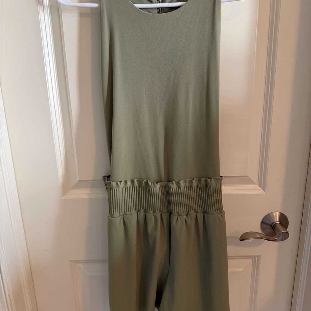 Athleta Olive Green Sleeveless Romper